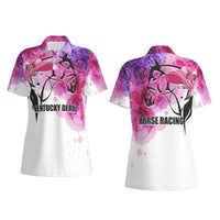Kentucky Horse Racing Women Polo Shirt Derby Girl LT7