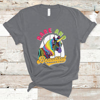 Rare And Beautiful Rare Disease Awareness Rare Disease Warrior Rainbow Zebra T Shirt - Wonder Print Shop