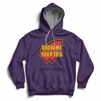 Funny Show Me Your TDs Funny Football Hoodie - Wonder Print Shop