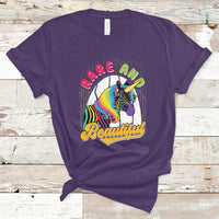 Rare And Beautiful Rare Disease Awareness Rare Disease Warrior Rainbow Zebra T Shirt - Wonder Print Shop