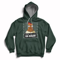 Support Your Local Egg Dealers Funny Egg Dealer Chicken Mugshot Hoodie - Wonder Print Shop