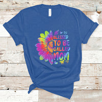 Blessed To Be Called Mom Cute Mother's Day Tie Dye Sunflower T Shirt - Wonder Print Shop