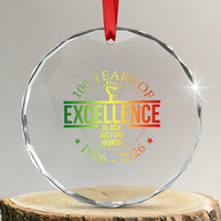 100 Years Of Excellence Black History Month 1926 2026 Crystal Glass Ornament