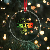 100 Years Of Excellence Black History Month 1926 2026 Crystal Glass Ornament