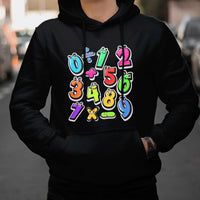 Numbers Math Calculation Symbols Number Day Math Day Numbers Costume Let's Have Fun With The Numbers Hoodie - Wonder Print Shop