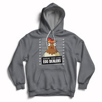 Support Your Local Egg Dealers Funny Egg Dealer Chicken Mugshot Hoodie - Wonder Print Shop