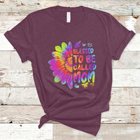 Blessed To Be Called Mom Cute Mother's Day Tie Dye Sunflower T Shirt - Wonder Print Shop