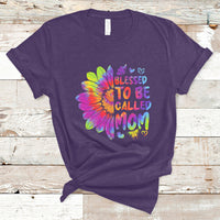 Blessed To Be Called Mom Cute Mother's Day Tie Dye Sunflower T Shirt - Wonder Print Shop