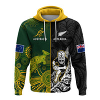 Australia Rugby Mix Aotearoa Rugby Hoodie Wallabies All Black Special Version - Wonder Print Shop