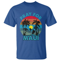 Pray For Maui Maui Strong Hawaii Strong Retro T Shirt - Wonder Print Shop