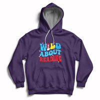 Wild About Reading Teacher Of Little Things Red White Stripe Reading Hoodie - Wonder Print Shop