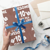 10th Birthday Gifts Wrapping Paper Roll Awesome 10 Year Old Bday Son Boy Girl 9yr