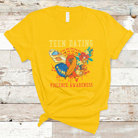 Spread Teen Dating Violence Awareness Orange Butterfly T-Shirt - Wonder Print Shop