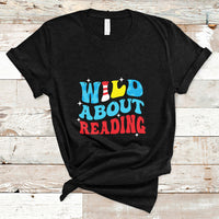 Wild About Reading Teacher Of Little Things Red White Stripe Reading T Shirt - Wonder Print Shop