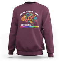 Some Gears Turn Differently Autism Awareness Acceptance Sweatshirt - Wonder Print Shop
