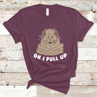 Vintage Funny Ok I Pull Up Meme Capybara Meme T Shirt - Wonder Print Shop