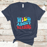 Wild About Reading Teacher Of Little Things Red White Stripe Reading T Shirt - Wonder Print Shop