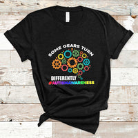 Some Gears Turn Differently Autism Awareness Acceptance T Shirt - Wonder Print Shop