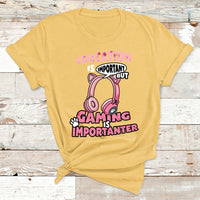 Education Is Important But Gaming Is Importanter Gamer T Shirt - Wonder Print Shop