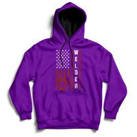 Welder Vintage Usa American Flag Patriotic Welding Hoodie - Wonder Print Shop