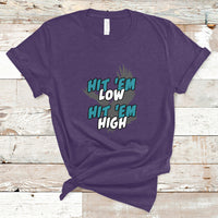 Hit Em Low Hit Em High Groovy T-Shirt - Wonder Print Shop