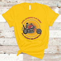 Some Grandpas Play Bingo Real Grandpas Ride Motorcycles Grumpy Old Man Biker T-Shirt - Wonder Print Shop