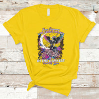 Find Someone Who Grows Flowers In The Darkest Part Of You Fairy Skull Skeleton T-Shirt - Wonder Print Shop