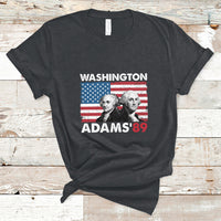 Washington Adams 1789 American Patriots Presidents Day US History US Pride Political T-Shirt - Wonder Print Shop