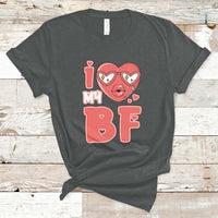 I Love My GF Red Heart Happy Valentine's Day Wife Girlfriend T-Shirt - Wonder Print Shop