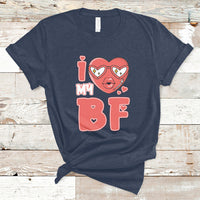 I Love My GF Red Heart Happy Valentine's Day Wife Girlfriend T-Shirt - Wonder Print Shop