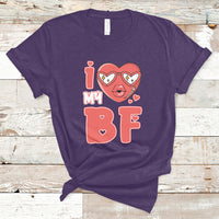 I Love My GF Red Heart Happy Valentine's Day Wife Girlfriend T-Shirt - Wonder Print Shop