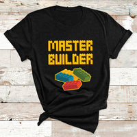 Building Blocks Bricks Master Builder Engineer Construction T Shirt - Wonder Print Shop