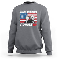 Washington Adams 1789 American Patriots Presidents Day US History US Pride Political Sweatshirt - Wonder Print Shop
