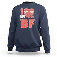 I Love My GF Red Heart Happy Valentine's Day Wife Girlfriend Sweatshirt - Wonder Print Shop