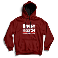 Ripley Hicks 2024 It's The Only Way To Be Sure Political Hoodie - Wonder Print Shop
