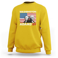 Washington Adams 1789 American Patriots Presidents Day US History US Pride Political Sweatshirt - Wonder Print Shop