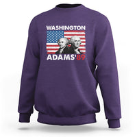 Washington Adams 1789 American Patriots Presidents Day US History US Pride Political Sweatshirt - Wonder Print Shop