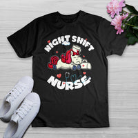 Night Shift Nurse Funny Nurse Unicorn Stethoscope, Nurse T Shirt - Wonder Print Shop