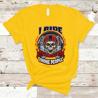 Motorcycle Biker I Ride So I Don't Choke Sarcastic Skull Life Behind Bars T-Shirt - Wonder Print Shop