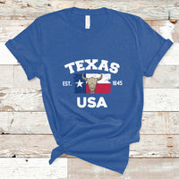 Vintage Texas EST 1845 Souvenir Texas Independence Day Texan Pride T Shirt - Wonder Print Shop