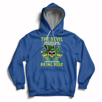 I Whispered Back Bring Beer Devil St Patrick's Day Drinking Skull Hoodie - Wonder Print Shop