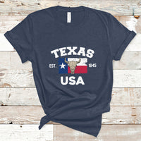 Vintage Texas EST 1845 Souvenir Texas Independence Day Texan Pride T Shirt - Wonder Print Shop