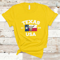 Vintage Texas EST 1845 Souvenir Texas Independence Day Texan Pride T Shirt - Wonder Print Shop