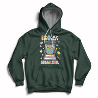 120 Days Smarter Happy 120 Days Of School Graduate Owl Students Hoodie - Wonder Print Shop