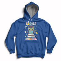 120 Days Smarter Happy 120 Days Of School Graduate Owl Students Hoodie - Wonder Print Shop