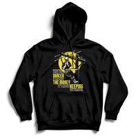 Support Your Pole Dancer Utility Electric Lineman Hoodie - Wonder Print Shop