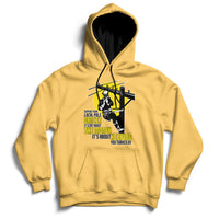 Support Your Pole Dancer Utility Electric Lineman Hoodie - Wonder Print Shop