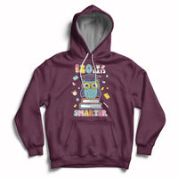 120 Days Smarter Happy 120 Days Of School Graduate Owl Students Hoodie - Wonder Print Shop