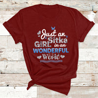 Just An Girl Sitka In An Wonderful World T Shirt - Wonder Print Shop