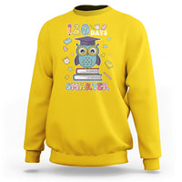 120 Days Smarter Happy 120 Days Of School Graduate Owl Students Sweatshirt - Wonder Print Shop